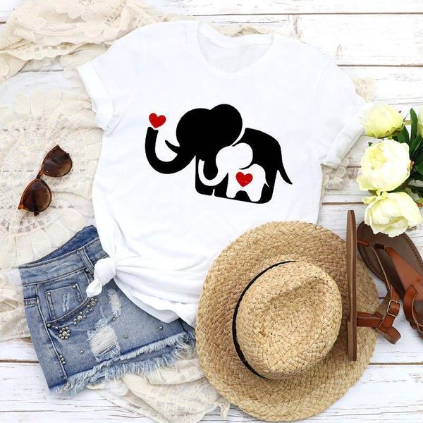 

women graphic cartoon mom life love animal 90s style short sleeve print shirt tees clothing female t shirt womens t-shirt, White