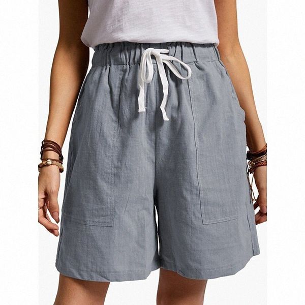 

women's basic streetwear bermuda shorts capri shorts burmuda shorts pocket elastic drawstring design short pants daily weekend inelasti, White;black