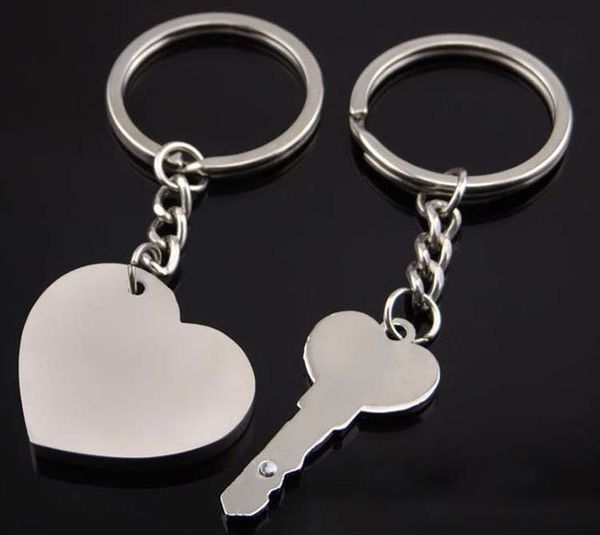 

rings i love you heart keychain key couple fashion jewelry for women men loves gift drop ship 1708812x0f, Silver