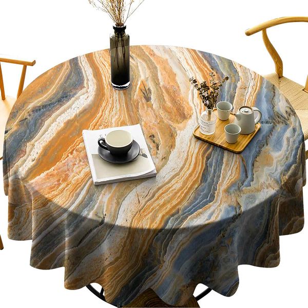 

round table cover spillproof tablecloth colorful rock quartz surface background formation abstract picture