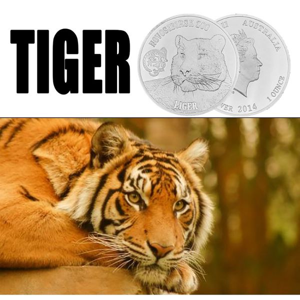 

rh create closeated novosibirsk zoo tiger commorative chine challenge монеты коллекционирования для деловых подарков rh silver f sqchug bnen
