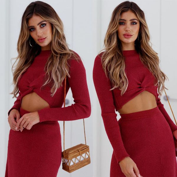 

autumn and winter 2021 net red t-shirt a-line skirt suit women's wear swimsuit bandage bathing suits pad