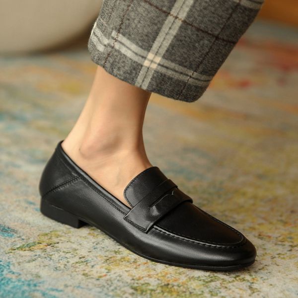 

2020 cow bombs thick women low-heel pumps platform neutral women's ladies square-foot shoes new ge4m, Black