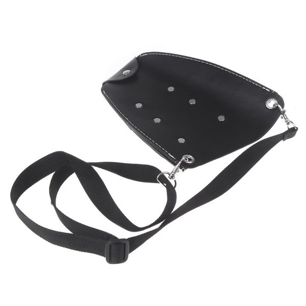

pu leather scissor hairdressing holster pouch holder case bag waist shoulder belt h10377