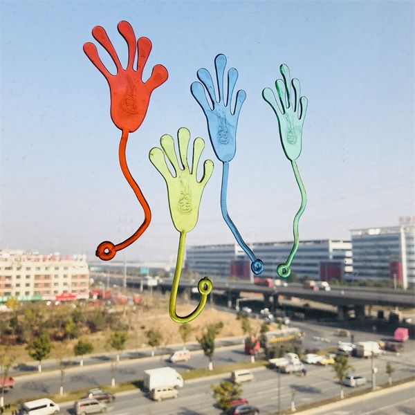 

elastic stretchables sticky palm large wall climbing palm trick toy tricky hand