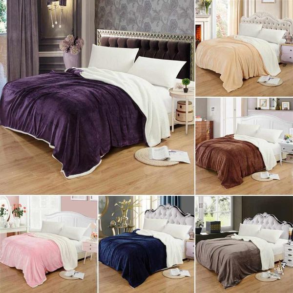 

blankets lbla super warm blanket luxury thick for beds fleece and throws winter bed cover150*200cm/200*230cm