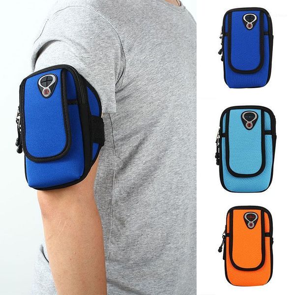 

portable nylon 3color pockets fishing sport wrist wrap arm band run packet arm package movement outdoor practical1