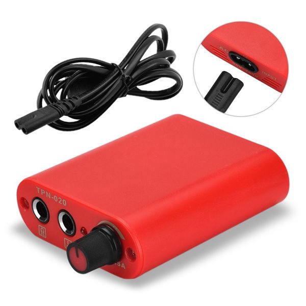 

tattoo power supply mini power source with cable for tattoo machine gun foot pedal tattoo supply tool