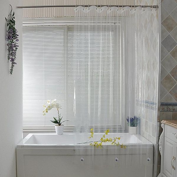 

ufriday clear shower curtain waterproof plastic shower curtains liner transparent curtain for bathroom mildew peva bath bbysge