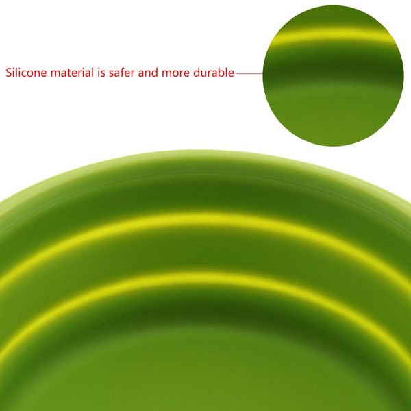 

набор 4 шт. 350 500 800 1200 мл портативный циркулярный силиконовый масштабируемый складной складной складной ланч-коробка bento с уплотните