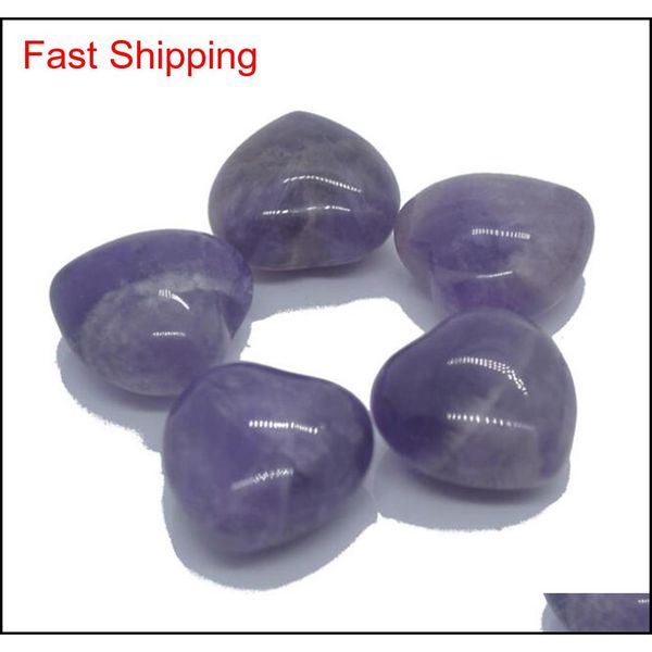 

reiki minerals heart shape crystal natural quartz chakra healing stone gemstone pendant diy gift home de qylard packing2010