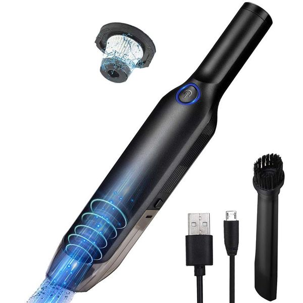 

cordless handheld vacuum, car vacuum cleaner portable hand vacuum cleaner lightweight 5000pa powerful cyclonic suction, wet & dr