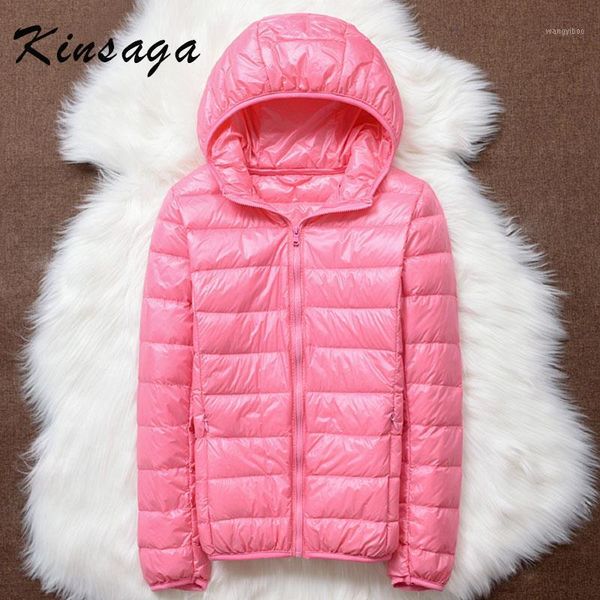 

winter plus size 4xl new ultra light duck down jackets women hooded winter coat long sleeve warm slim down jacket puffer jacket1, Black