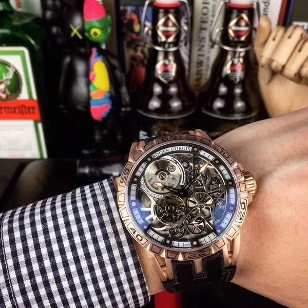

rodrigby new marquis king geneva titanium automatic mechanical men's watch, Slivery;brown