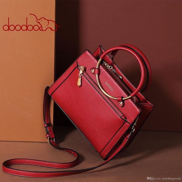 

ring handbag ladies korean version of the red fashion shoulder diagonal bag simple design hardware large capacity small square bag 9688