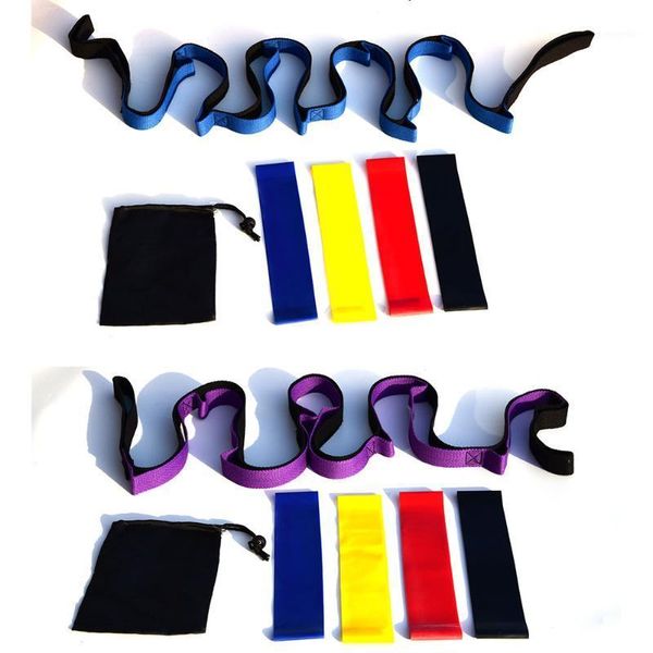 

6 pcs/set yoga rally belt six piece set chrysanthemum rope 10 hole resistance ring 500 belt stretch back shoulder stretch1