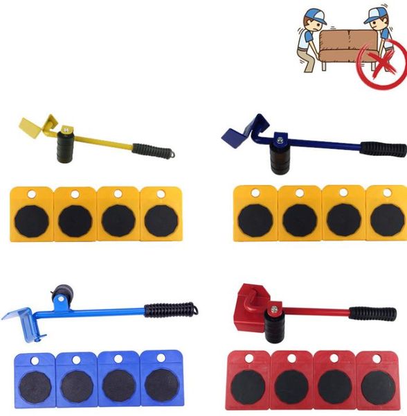 

spot 5 sets of casters, plastic convenient mover, heavy object carrier, universal pulley, mobile moving tool