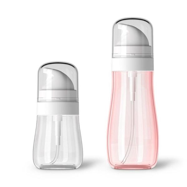 

50/100ml empty spray portable travel clear transparent plastic emulsion liquid bottle for essential oils gels perfumes