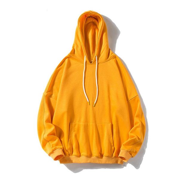 

2020 autumn net red hoodie sweatshirt men loose oversize lovers solid color pullover sweatshirts women's hoodies sale, Black