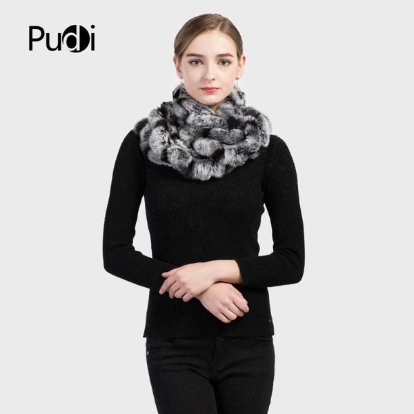

scarves aorice sf707 2021 winter genuine rex real fur scarf women girl's long style muffler shawl neckerchief muffle, Blue;gray