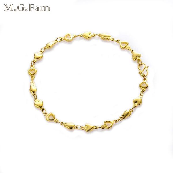 

mgfam (21 см * 5 мм) 24 к чистым золотом цветные браслеты сердца для леди прекрасный стиль свинец и никель бесплатно, Black