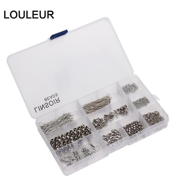 

ear back earring hook bead caps jump rings head pins ear wires lobster claps for handmade diy jewelry making findings w qylyot