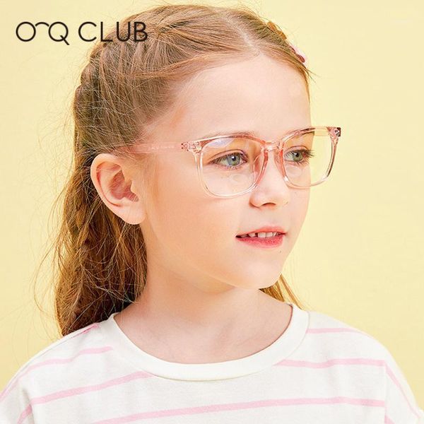 

o-q club kids glasses fashion new anti blue light eyelasses tr90 myopia prescription computer learning goggles 957551, Black