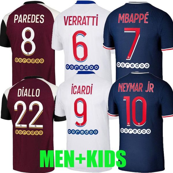

2020 2021 paris men+ kids kit maillots de football shirt 20 21 psg soccer jerseys third jerseys mbappe icardi football shirt, Black