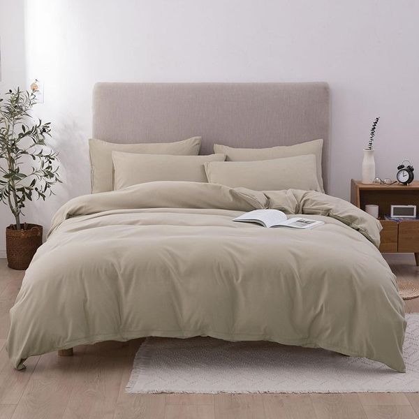 

deep nordic bed covers 150 duvet cover 220x240 washed cotton bedding set luxury double bed sheet 4pcs set of linen adult