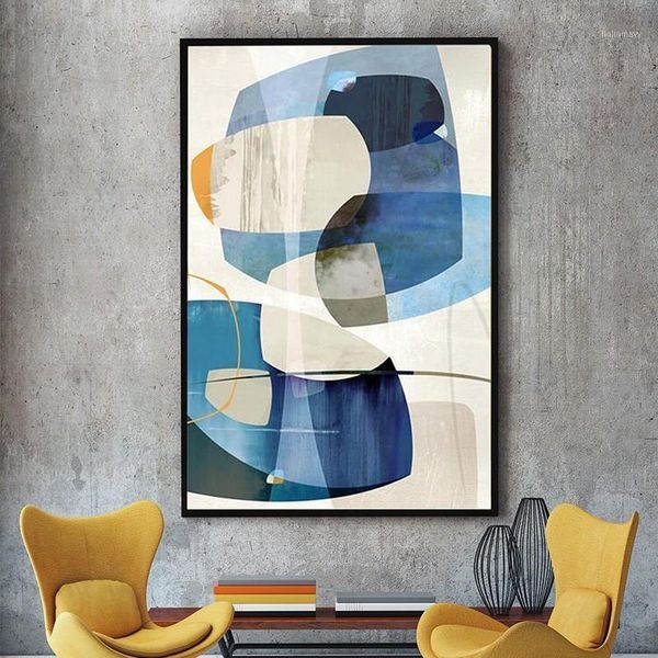 

sure life minimalist nordic abstract colors poster print canvas paintings wall art pictures for living room home decor1