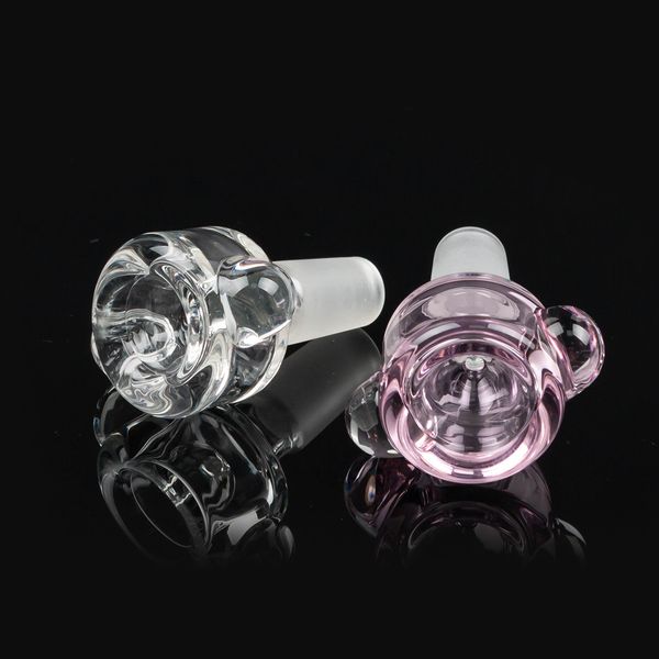 Sigara Aksesuarları Renkli Cam Kase Bongs Su Boruları Dab teçhizatı Çanta Ortak Boyutu 18.8mm 14.4mm