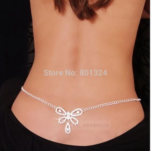 

new rhinestone belly chain fashion belly dance metal chain belt female, Black;brown