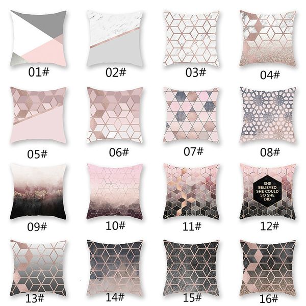 

color new polyester white pillowcase printed cushion cover pillow case blank christmas decor gift 45 * 45cm