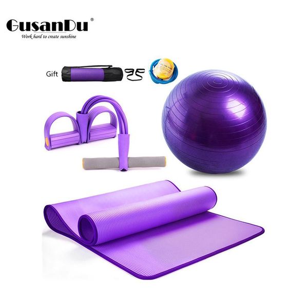 

yoga mats fitness mat set thickened prevent slipping three-piece supplies explosion-proof thickening suitable for home outdoor