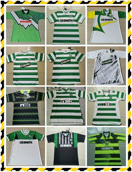 

celtic retro 1995 97 1998 1999 soccer jerseys home 95 96 97 98 99 football shirts larsson sutton nakamura keane black sutton 2005 06, Black;yellow