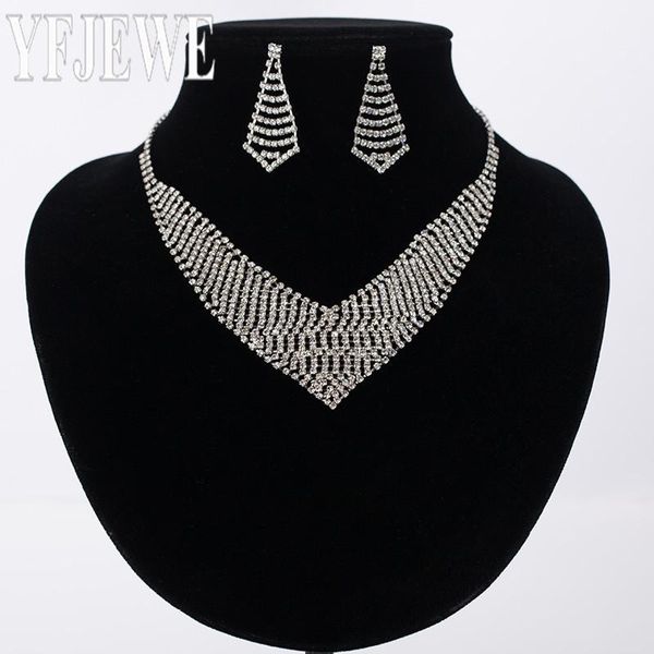 

wedding african beads new jewelry sets silver plated three layers chain pendant necklace earrings party accessories