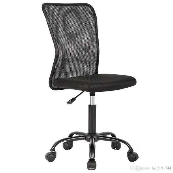 

black mesh office chair computer middle back task swivel seat ergonomicchair1265