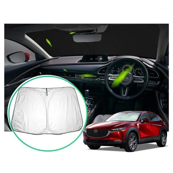 

car sunshade lfotpp windshield sunshades for cx-30 2021 front window visor cover silver exterior protection accessories1