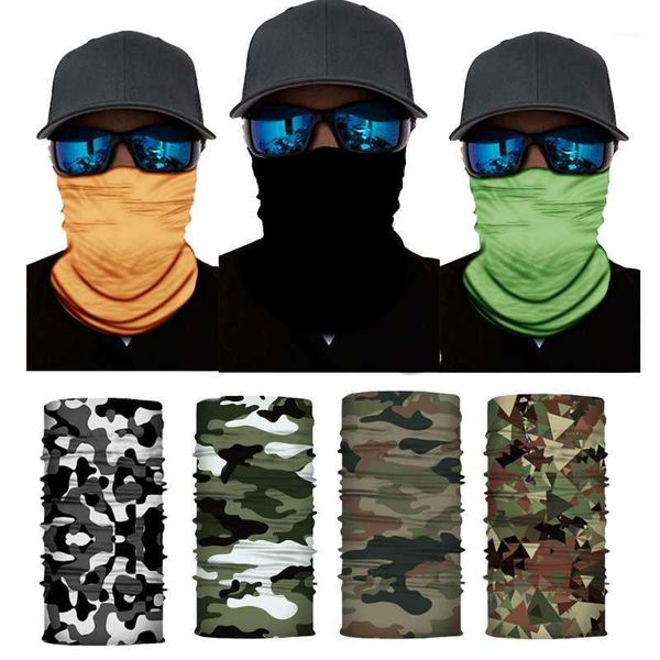 

cycling caps & masks 3d camouflage solid bandana buffs neck gaiter headband fishing balaclava mask scarf multifunctional outdoor headwear1, Black
