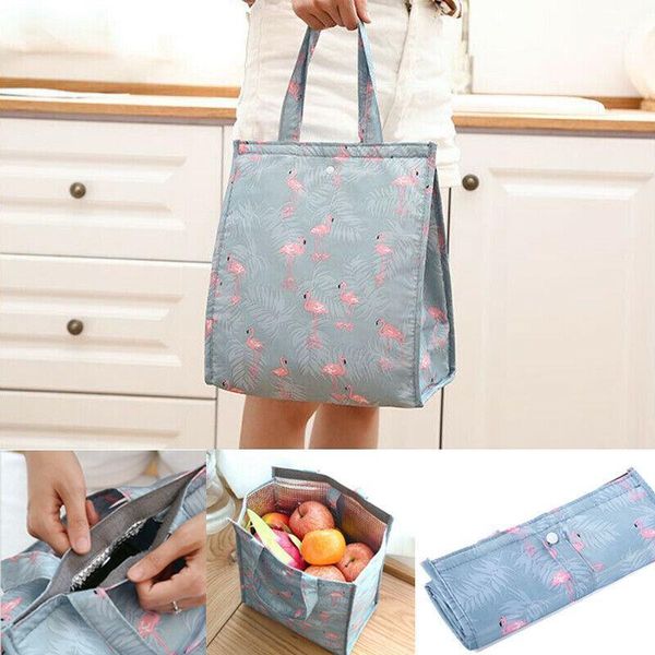 

local stock thermal portable insulated cooler bag lunch picnic carry tote storage case box1, Blue;pink