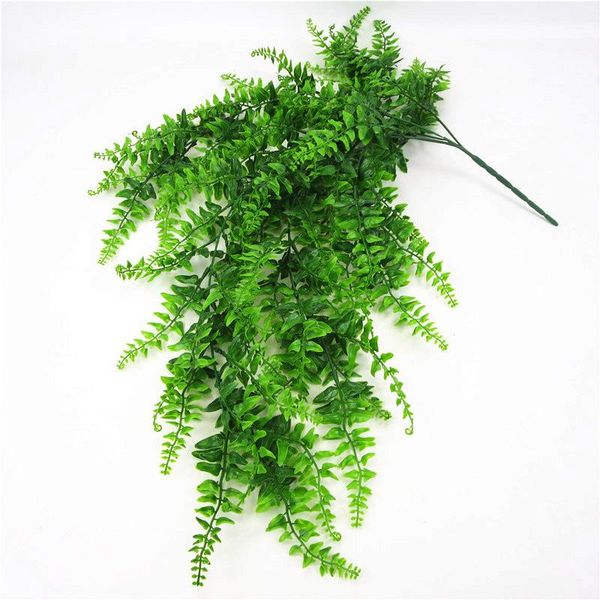 

artificial leaves plastic green plant vine wall hanging home garden living room club bar decorated fake leaves green plant ivy jllubg