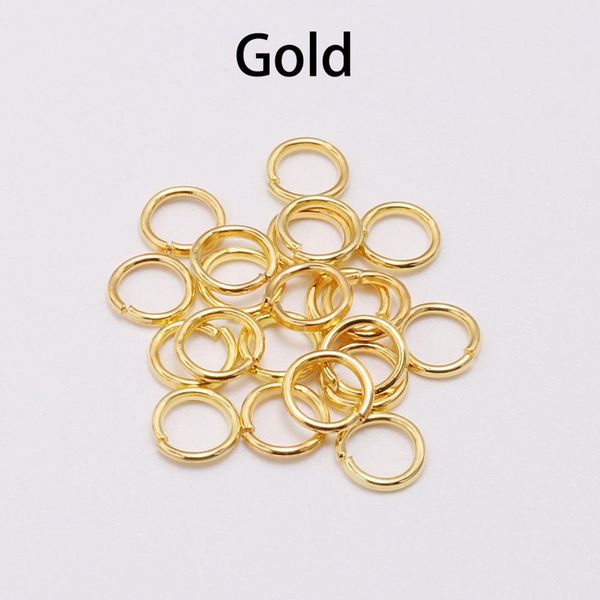 

200pcs / мешок 4 5 3 6 8 10 12 мм металл перейти кольца split ring gold color разъем для diy изготовления ювелирных изделий поиск bbykjo hot