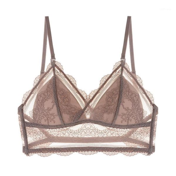 

2020 new lace big backless bra with removable straps thin cup wireless cross halter adhesive bras underwear women lingerie1, Red;black