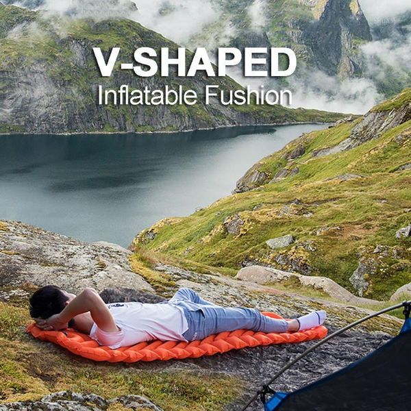 

outdoor tent sleeping mat camping mat air cushion bed foldable bed travel sleeping v-shaped moisture-proof naturehike1