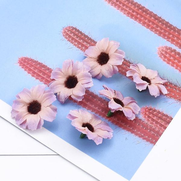 

50 100 мини дейзи скрапбукинг цветы diy рождественские ремесла подарки конфеты домашняя украшения аксессуары искусственный цветок jllbip