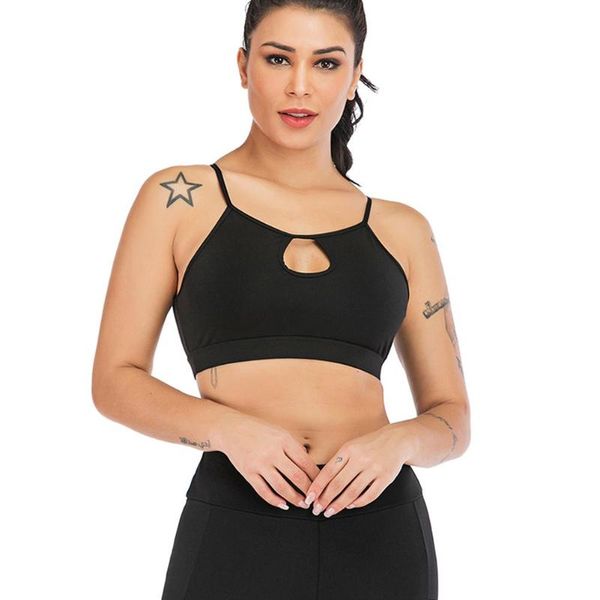 

сексуальные женщины спортивный бюджетный бюстгальтер сплошной цвет фитнес бегущий жилет топы йоги, White;red