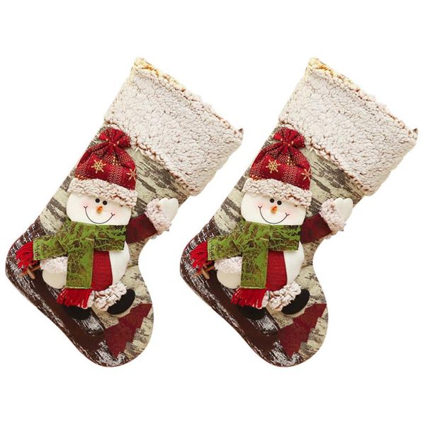 

christmas decorations 2pcs portable durable creative lovely practical candy bag for decoration ornament gift