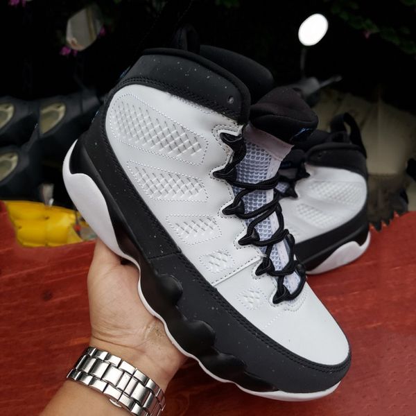 

fashion white black university blue 9 mens basketball shoes ct8019-140 unc ix 9s reflective high cut men trainers outdoor sports sneakers, White;red