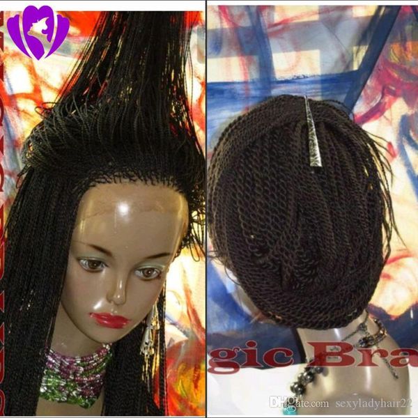 

150density full senegalses 2x twist braids lace front synthetic wigs for black women crochet braiding cosplay hairstyle for black women