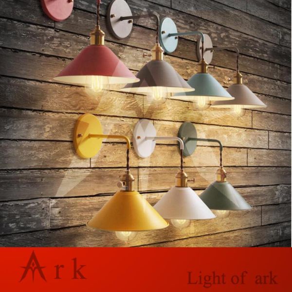

wall lamp creative modern minimalist colorful living room aisle children bedroom bedside umbrella macaron led